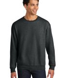 Jerzees IC48MR Ultimate CVC Crewneck Sweatshirt in Black ink heather