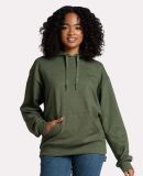 Jerzees IC49MR Ultimate CVC Hooded Sweatshirt in Military green heather