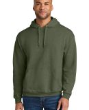 Jerzees IC49MR Ultimate CVC Hooded Sweatshirt in Military green heather