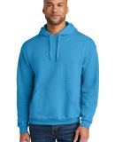 Jerzees IC49MR Ultimate CVC Hooded Sweatshirt in Soul blue heather
