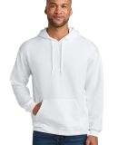 Jerzees IC49MR Ultimate CVC Hooded Sweatshirt in White