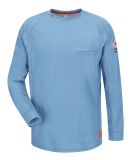 Bulwark QT32T Flame Resistant Long Sleeve Shirt -  in Blue
