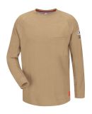 Bulwark QT32T Flame Resistant Long Sleeve Shirt -  in Khaki
