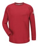 Bulwark QT32T Flame Resistant Long Sleeve Shirt -  in Red