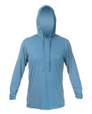 Anetik MVLPRH8 Low Pro Tech Hooded Long Sleeve T-S in Bahama heathered