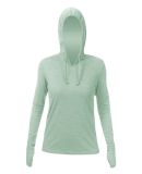 Anetik WSBRZH0 Women's Breeze Tech Hooded Long Sle in Olive heathered