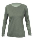 Anetik WSBRZL0 Women's Breeze Tech Long Sleeve T-S in Dark olive heathered