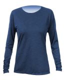 Anetik WSBRZL0 Women's Breeze Tech Long Sleeve T-S in Navy heathered