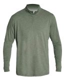 Anetik Anetik MVQTRL9 Low Pro Quarter-Zip in Dark olive heathered