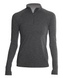 Anetik WSFLTL0 Women's Flight Tech Quarter-Zip in Charcoal heathered