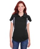 Holloway 222730 Women's Two-Tone Avenger Polo in Black/ white
