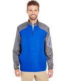 Holloway 229155 Raider Quarter-Zip Jacket in Carbon print/ royal