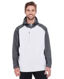 Holloway 229157 Raider Hooded Soft Shell Jacket in Carbon print/ white