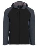 Holloway 229157 Raider Hooded Soft Shell Jacket in Carbon print/ black
