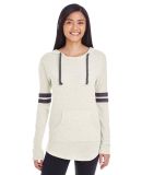 Holloway 229390 Women's Triblend Hooded Long Sleev in Vintage birch/ vintage black