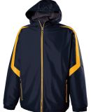 Holloway 229059 Charger Hooded Jacket in Navy/ light gold