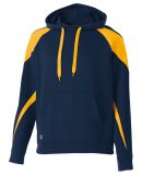 Holloway 229546 Athletic Fleece Prospect Hooded Sw in Navy/ light gold