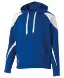 Holloway 229546 Athletic Fleece Prospect Hooded Sw in Royal/ white