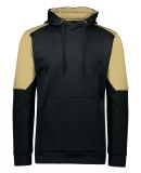 Holloway 222540 Blue Chip Hooded Sweatshirt in Black/ vegas gold