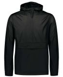 Holloway 229534 Packable Quarter-Zip Jacket in Black
