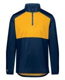 Holloway 229533 SeriesX Quarter-Zip Pullover in Navy/ gold