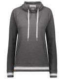 Holloway 229763 Women's All-American Fleece Funnel in Carbon heather/ white