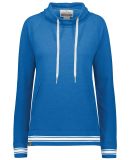Holloway 229763 Women's All-American Fleece Funnel in Royal heather/ white
