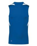 Holloway 221037 PR Max Compression Jersey in Royal/ white