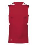 Holloway 221037 PR Max Compression Jersey in Scarlet/ white
