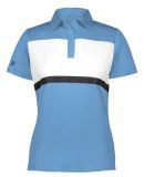 Holloway 222776 Women's Prism Bold Polo in Columbia blue/ white