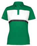 Holloway 222776 Women's Prism Bold Polo in Kelly/ white