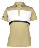 Holloway 222776 Women's Prism Bold Polo in Vegas gold/ white