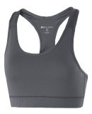 Holloway 223300 Women's Vent Sports Bra in Graphite