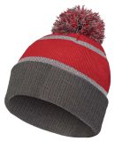 Holloway 223816 8 1/2" Reflective Knit Beanie in Scarlet/ carbon