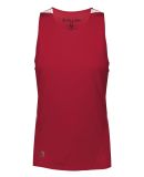 Holloway 221335 Women's PR Max Track Racerback Jer in Scarlet/ white