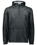 Holloway 229554 Range Hooded Packable Quarter-Zip  in Black