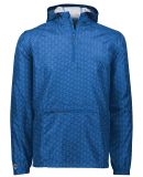 Holloway 229554 Range Hooded Packable Quarter-Zip  in Royal