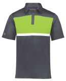 Holloway 222576 Prism Bold Polo in Carbon/ lime