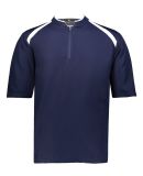 Holloway 229681 Youth Clubhouse Short Sleeve Quart in Navy/ white