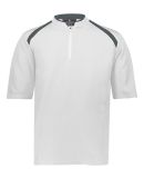 Holloway 229681 Youth Clubhouse Short Sleeve Quart in White/ graphite