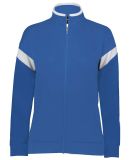 Holloway 229779 Women's Limitless Full-Zip Jacket in Royal/ white/ royal