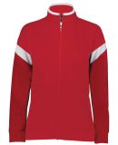Holloway 229779 Women's Limitless Full-Zip Jacket in Scarlet/ white/ scarlet