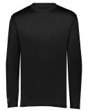 Holloway 222823 Youth Momentum Long Sleeve T-Shirt in Black