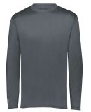 Holloway 222823 Youth Momentum Long Sleeve T-Shirt in Graphite