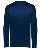 Holloway 222823 Youth Momentum Long Sleeve T-Shirt in Navy