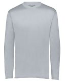Holloway 222823 Youth Momentum Long Sleeve T-Shirt in Silver