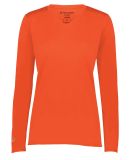 Holloway 222824 Women's Momentum Long Sleeve V-Nec in Orange