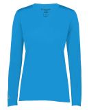 Holloway 222824 Women's Momentum Long Sleeve V-Nec in Power blue