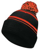 Holloway 223860 8 1/2" Homecoming Beanie in Black/ orange