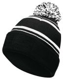 Holloway 223860 8 1/2" Homecoming Beanie in Black/ white